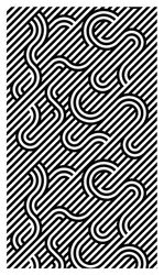 Doge Milano Tapis de salle de bain, 100% Made in Italy, Tapis antitache avec impression numérique, Tapis antidérapant et lavable, Optique - Modèle Adam, 120x70 cm