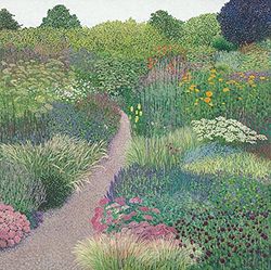 Susan Entwistle Art Carte de vœux The Garden Path, 15 cm x 15 cm, Multicolore, Lot de 6
