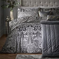 Laurence Llewelyn-Bowen - Firenza - Jacquard Dekbedovertrek Set - Tweepersoonsbed Maat in Slate