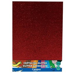 Campus University 630706 - Cartulina, 235 x 305 mm, color rojo