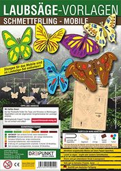Laubsägevorlagen Schmetterling (Mobile): Laubsägevorlage für ein Mobile mit Schmetterlingen