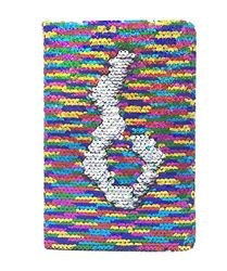 Exerz A5 Blocchi appunti e taccuini, Taccuino di Paillettes Reversibile A/Diario con paillettes mermaid/Diario della Sirena/Blocco Note Magico