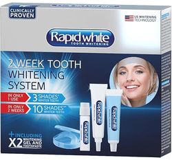 Rapid White 2 Week Tooth Whitening System | 10 Shades Whiter in 2 Weeks | 3 Shades Whiter After 1 Use | Inspired by Dentist | Clinically Proven