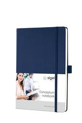 SIGEL CO657 Notizbuch Conceptum, ca. A5, liniert, dunkelblau: Notebook Conceptum, Classic, Hardcover