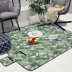 RED DECO Tappeto Coperta multiuso impermeabile e pieghevole, per picnic, campeggio, spiaggia, 200 x 200 cm