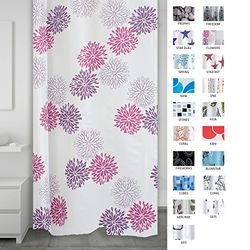 RIDDER Sandra 403060 Rideau de douche textile 180 x 200 cm Multicolore