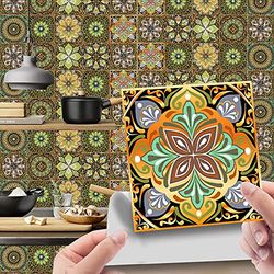 通用 H0VA Tile Stickers, Acrylic, Mandala D