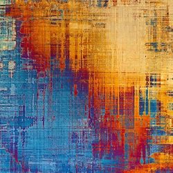 Homemania Tapis Imprimé Trend Spots 2 - Résumé - Décoration de Maison - Antidérapants - pour Salon, Séjour, Chambre à Coucher - Multicolore en Polyester, Coton, 100 X 200cm