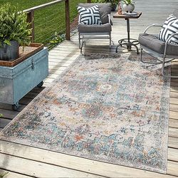 Mia's Bliss Tapis d'extérieur Robuste, Design Moderne, résistant aux intempéries et aux UV, pour Balcon, terrasse et Jardin d'hiver, mais Aussi pour la Cuisine ou la Salle à Manger, Plusieurs