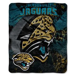 NFL Jacksonville Jaguars Micro Raschel Plüschdecke Grunge Design