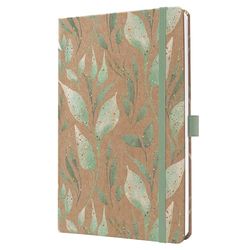 SIGEL J6803 Wochenkalender Jolie 2026, ca. A5, gold, braun, mintgrün: Agenda Jolie, Pure, Sparkle Leaves, Hardcover