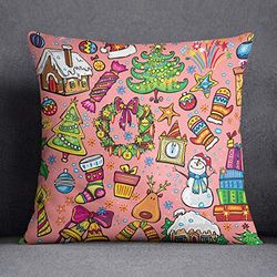 Questo Casa Funda de cojín Decorativa, Funda de cojín, decoración del hogar, para sofá, cafetería, tamaño: 45 x 45 cm, diseñada y Fabricada en Türkiye