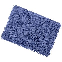 Delph Shaggy Microfibre Bathroom Shower Bath Mat Rug Non-Slip Backing 40x60cm