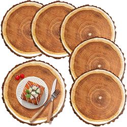 Eaasty Lot de 100 Sets de Table jetables Ronds en Papier Rustique Vintage pour l'été, Le Printemps, l'automne, Les dîners de Campagne, Les fêtes de Mariage, Les décorations de Style Pastoral