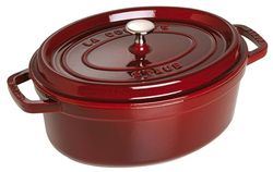 STAUB Caçarola/cocotte de ferro fundido oval, diâmetro de 29 cm, 4,25 l, Grenadine