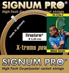 SIGNUM PRO Firestorm Garniture Cordage de Tennis Or 1,20 mm x 12 m