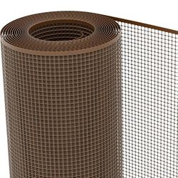 TENAX Filet en Plastique Quadra 10 Marron 1,00x10 m, Filet de Protection Multi-Usages pour Balcons, Terrasses, Portails et Clôtures