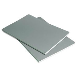 SIGEL LS301 Notizheft Linescape, A5, liniert, hellgrau, neon-grün: Notebook Linescape, Neo, Light Grey / Lime, Softcover