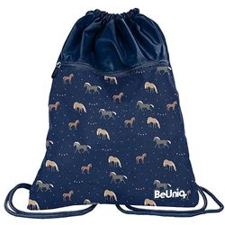 PASO BeUniq Horses, unisex barn sportväska, 46 x 37 cm, Material: Polyester, 46 x 37 cm