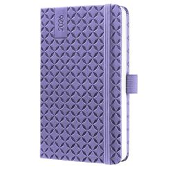 SIGEL J6124 Wochenkalender Jolie 2026, ca. A6, lila: Agenda Jolie, Flair, Dark Purple, Hardcover