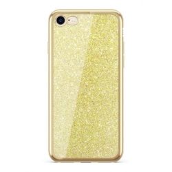 Ert Group Carcasa de Moda con Purpurina y Lados Dorados para iPhone 7/8