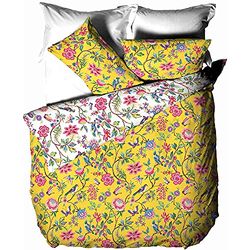 Furn. Conjunto criativo de tecido de toranja Duvet Set, poliéster, amarelo, duplo, algodão poliéster, duplo