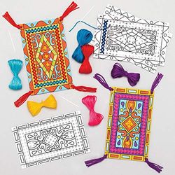 Baker Ross Magisch Tapijt Borduursets (5 stuks) Knutselspullen en Knutselsets voor Kinderen