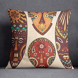 Bonamaison Funda de cojín, Cotton, Multicolor, 45X45