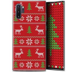 Caseink Beschermhoes voor Samsung Galaxy Note 10 +/Plus (6,8 inch), gel, HD-motief, bedrukt in Frankrijk, kerstcollectie, 2017, design rode naad, zacht – ultradun
