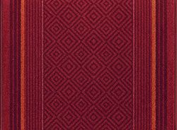 ID Mat 673004 Beaufort Tapis de Couloirs Fibre Polyamide Frisée/Gel Latex Rouge 3000 x 67 x 0,7 cm