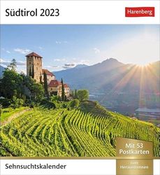 South Tyrol Longing Calendar 2023: Weekly Calendar with 53 Postcards