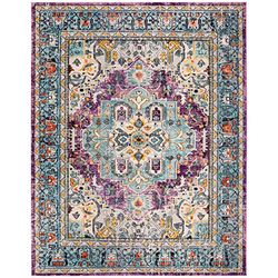 Safavieh Tapis Géométrique pour Salon, Salle à Manger, Chambre à Coucher - Whisper Collection, Tapis à Poil Court, Ivoire, 66 x 244 cm