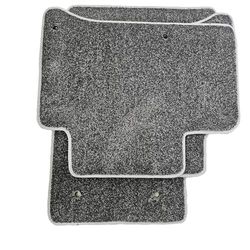 Car Mat Set Compatible With Hyundai Kona (2017 - Date) Ultimate Carpet Mats In Grey, Super, Super Hard Wearing, Non-Slip