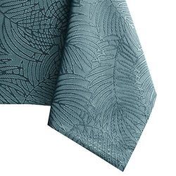 AmeliaHome tafelkleed lotuseffect waterafstotend linnenlook Donker Turquoise Gaia 140x340 cm