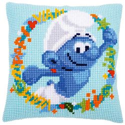 VERVACO (3PL) Needlepoint KIT SMRF, Cotton, The Smurfs Hefty, One Size
