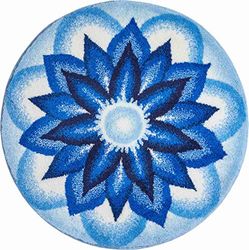 Grund Heaven Tapis de Bain, Polyacrylique Supersoft, Bleu, 100 cm