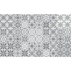 Ambiance Sticker Self-Adhesive Decorative Wall Decal Cement Tile for Bathroom and Kitchen Vintage Nuance de Gris - Pack of 60 Stickers of 15 x 15 cm