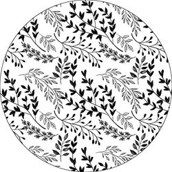 Bonateks, Round Digital Printed Mouse Pad, Non-Slip Base, for Office and Home, Diameter:22cm