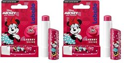 LABELLO Cherry Shine - Burro di cacao idratante per bambini, con l’immagine di Minnie, edizione limitata Disney (1 x 5,5 ml), al profumo di ciliegia, balsamo nutriente, idratazione a lunga durata