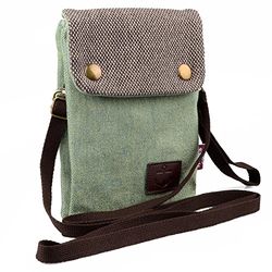 katloo Cuero Genuino Bolso Movil Mujer, Portamoviles Monedero Carteras Niña, Bolso Bandolera con Correa para Compras, Fiesta, Viaje, Actividades al a
