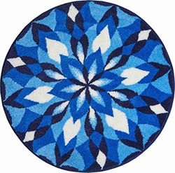 Grund JOYA Tappeto per Il Bagno, Poliacrilico Supersoft, Blu, 100 cm