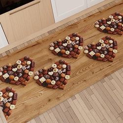 PETTI Artigiani Italiani - Tapis Cuisine Devant evier, Tapis de Passage, Tapis de Couloir, Tapis de Salon, Lavable Antiderapant, Tapis 52x280 cm, 100% Made in Italy