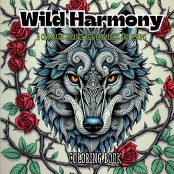 Wild Harmony: A chromatic balance between beasts and blooms: Step into a Serene World of Color and Untamed Wilderness