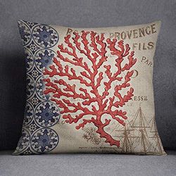 Bonamaison Funda de cojín, Cotton, Multicolor, 45X45