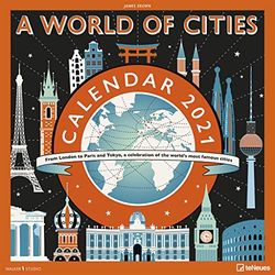 A World of Cities 2021 Square Wall Calendar