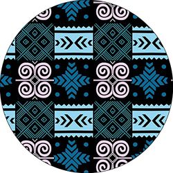 Bonateks, Ronde digitaal bedrukte muismat, antislip onderkant, voor kantoor en thuis, diameter: 22 cm
