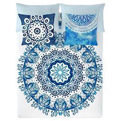 Funda Nórdica Costura Greel Indigo Cama de 150 (240 x 220 cm)