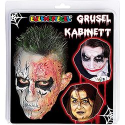 Eulenspiegel 450161 - Kit de maquillage Cabinet des horreurs, set de 17 pièces, carnaval, Halloween, fête à thème