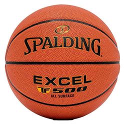 Spalding – Excel TF 500 – basket – storlek 5 – basket – certifierad boll – material ZK-komposit – inomhus och utomhus – halkskydd – utmärkt grepp