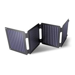 Trust Zuny 40W Pannello Solare Portatile USB-C USB-A Caricabatterie Solare con Porta di Uscita CC, Caricatore Portatile da Campeggio, Pannelli Solari 15W Smartphone Tablet Power Bank Balcone Viaggi